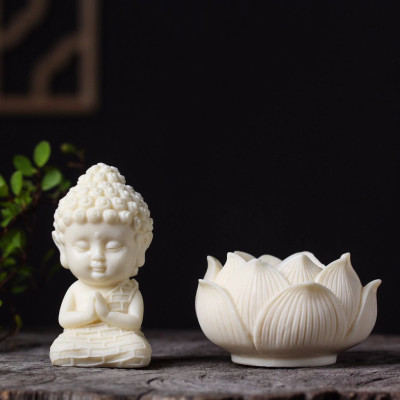 Tượng Phật  Ngồi Đài Sen Cầu Bình An Phụ Kiện Ô Tô , Trang Trí Ban Thờ - Tượng Phong Thủy - Hàng CHính Hãng MINIIN