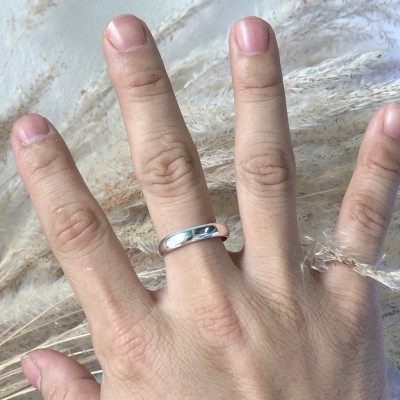 Nhẫn Bạc Nam Bạc Ta Kiểu Dáng Trơn Đơn Giản Nam Tính BẠC HIỂU MINH NA035