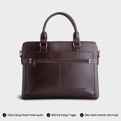 Cặp công sở Trita ( Thời trang nam đa năng vừa laptop 14 inch - Cặp da TCA12 )