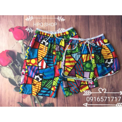 Quần đôi đi biển xinh xắn