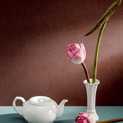 Lọ hoa bô đê sứ Long Phương Bình hoa mini cách điệu 