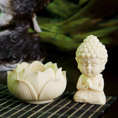 Tượng Phật  Ngồi Đài Sen Cầu Bình An Phụ Kiện Ô Tô , Trang Trí Ban Thờ - Tượng Phong Thủy - Hàng CHính Hãng MINIIN