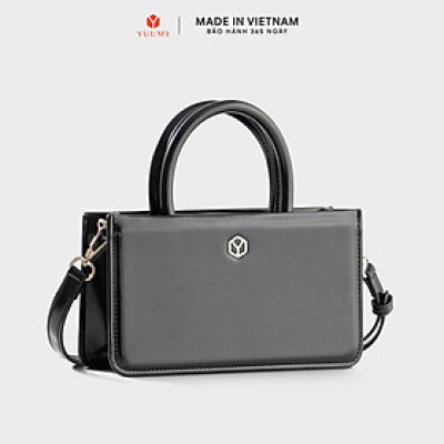 Túi Yuumy ( Thời trang nữ phối quai xách size 21 - Túi đeo chéo da Smooth YN288 )