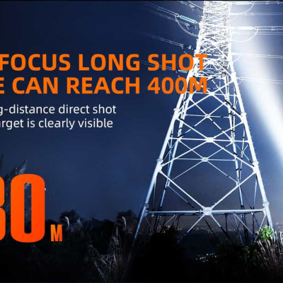 Đèn pin đội đầu chính hãng Superfire HL60 - với thiết kế chóa lớn cùng bóng LED công suất cao 36W cho khả năng chiếu xa lên đến 400m cũng như sử dụng 2 pin sạc 21700 dung lượng lớn cho thời gian chiếu sáng đến 7H