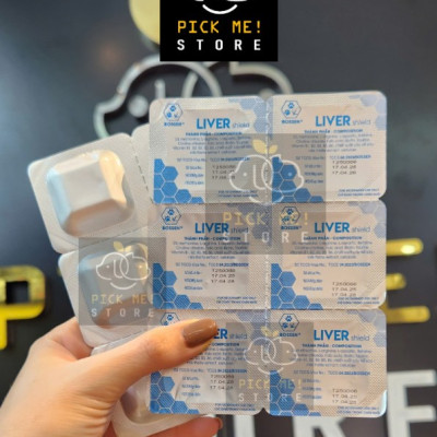 BOSSEN - LIVER shield (dogs) Hỗ Trợ giải độc gan cho Chó và Phòng Táo Bón - Hộp 12 viên