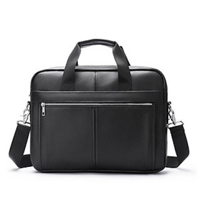 Túi Xách Công Sở Nam Marrant BHM8572 Cặp laptop 14inch. Da bò thật.