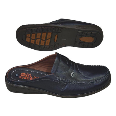 Dép Bít Mũi Nam Da Bò Thật TiTi ĐÔ Cao Cấp GSB2100d