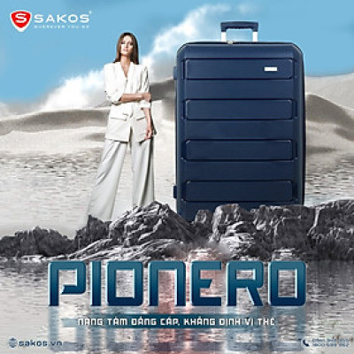 Vali Kéo Nhựa Du Lịch SAKOS PIONERO - Khóa TSA - Nhựa PP