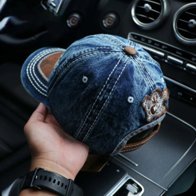 Nón kết, mũ lưỡi trai Ông Địa Style phối vải jeans form đẹp thời trang cao cấp đường phố