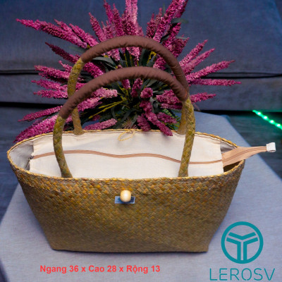 LEROSV ECO TÚI CỎ BÀNG THỜI TRANG