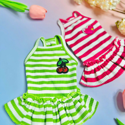 VÁY XÒE KẺ SỌC DỄ THƯƠNG DÀNH CHO THÚ CƯNG CHÓ MÈO