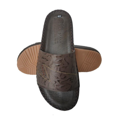 Dép Nam Quai Ngang Da Bò Thật TiTi ĐÔ Cao Cấp DNA2172d