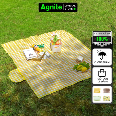 Thảm picnic, thảm dã ngoại chính hãng Agnite, thảm decor chống nước, nhiều màu đa kích thước dễ dàng gấp gọn như 1c túi