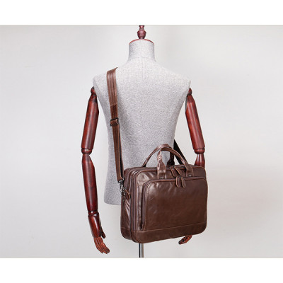 Cặp công sở nam da bò cao cấp BHM8979 Nhiều ngăn để đồ. Túi xách công sở nam