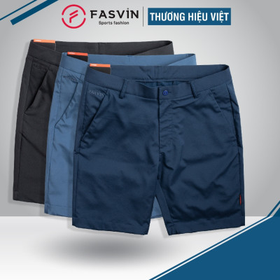 Quần Short Nam Fasvin C24609.HN Vải Gió Chun Dầy Dặn, Nhẹ, Mát, Đứng Dáng Tiện Dụng Dạo Phố Hay Mặc Nhà