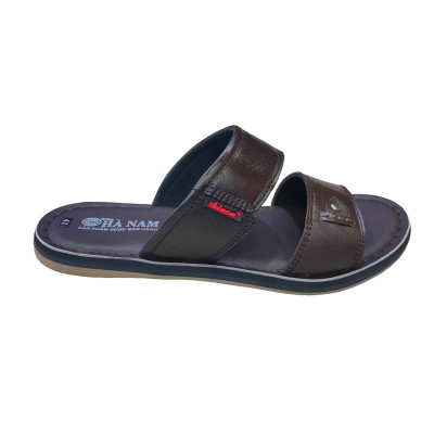 Dép Nam Quai Ngang Da Bò Thật TiTi ĐÔ Cao Cấp DNA2157d