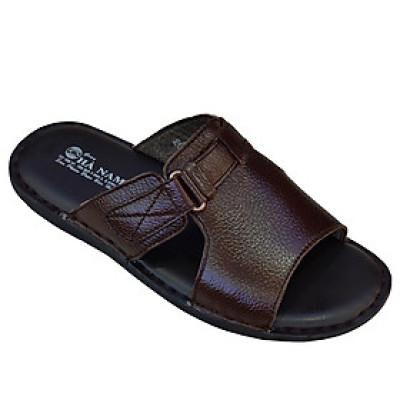 Dép Nam Quai Ngang Da Bò Thật TiTi ĐÔ Cao Cấp DNA2113d