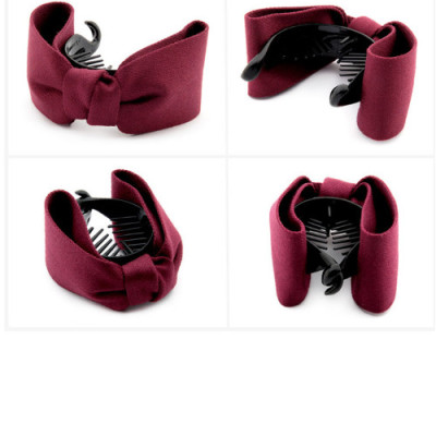 Set 2 kẹp tóc phong cách Hàn Quốc- Kẹp tóc đuôi ngựa- Bộ 2 kẹp tóc nơ xoắn, giao 2 màu khác nhau+ Tặng kèm dây cột tóc, màu ngẫu nhiên