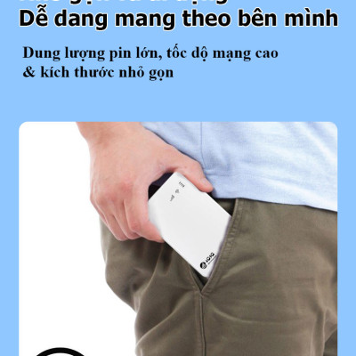 Cục phát wifi từ sim 4G TP10000 kiêm pin sạc dự phòng 10000mAh, bộ phát wifi di động sử dụng mọi loại sim tốc độ cao 300Mbps -Hàng nhập khẩu.