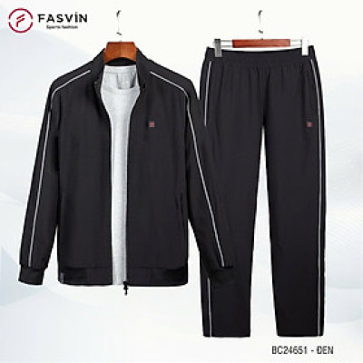 Bộ Quần Áo Thể Thao Nam Fasvin BC24651.HN Chất Vải Gió Chun 02 Lớp Lót Vải Thun Mềm Mại