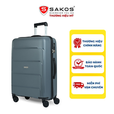 Vali Kéo Nhựa Du Lịch SAKOS ENDURA Z26 - Size M (24inch)/ Ký Gửi (Trung) - Khóa TSA - Nhựa PP