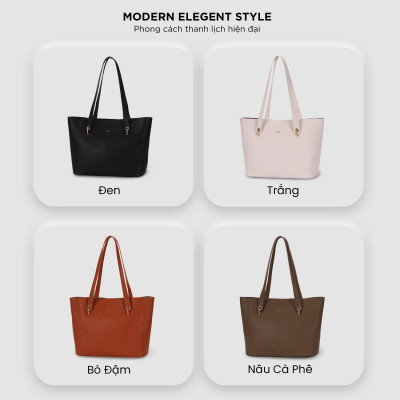 Túi xách nữ đeo vai công sở IDIGO FB2 - 6026, túi đựng tài liệu phom lớn thanh lịch