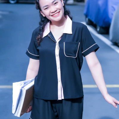 Quần đùi Pijama LMcation Alia - Màu đen