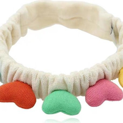 Băng đô, cài tóc trang điểm mềm mịn hình trái tim cute cho bạn gái- ngẫu nhiên màu