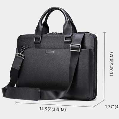 Cặp nam công sở cao cấp BHM7355 Da bò nguyên tấm. Túi xách công sở nam. Vừa laptop 14inch,phom cứng. Sang trọng, lịch lãm