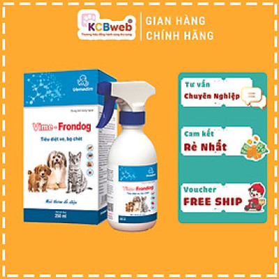 Dung dịch xịt bên ngoài ve, rận, bọ chét cho thú cưng