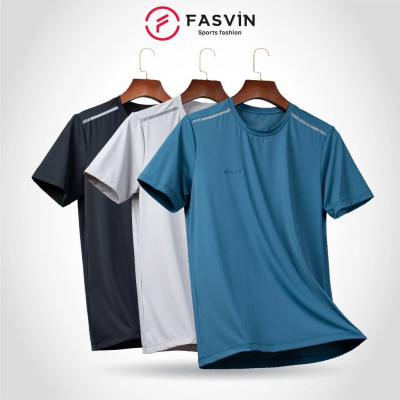Áo thun lạnh thể thao nam Fasvin AHL23587.HN chất Nylon mềm mát co giãn mạnh
