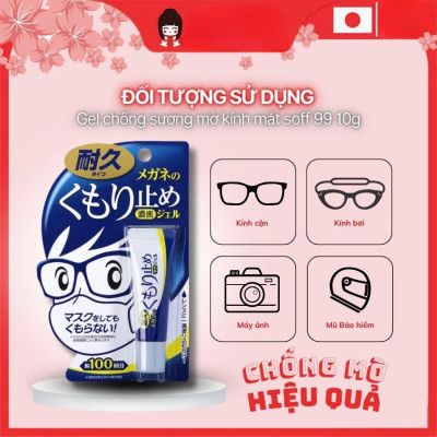 Gel lau kính chống bám sương mù, hơi nước cho mắt kính