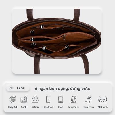 Túi Lata ( Thời trang nữ công sở - Túi xách da TX09 )