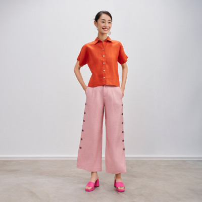 Áo Sơ Mi Linen Thổ TOP204 thời trang thiết kế Hity