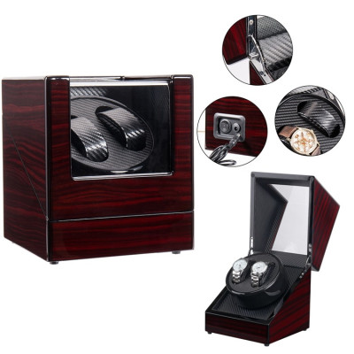 Hộp Xoay Đồng Hồ Cơ SAIKE SAIKE S771 Hộp 2 Xoay Vỏ Gỗ Màu Nâu