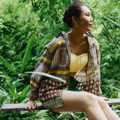 Áo Sơ Mi Oversized Linen Bohemian TOP175 thời trang thiết kế Hity