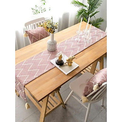 Khăn trải bàn, khăn decor trang trí kệ tủ tivi bàn ăn, khăn decor trang trí nhà cửa