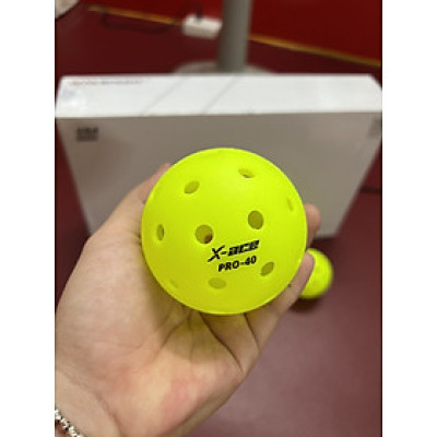 Qủa bóng Pickleball AMA SPORT, X-ace 40 lỗ, nặng 26g dường kính 74mm đạt tiêu chuẩn thi đấu quốc tế