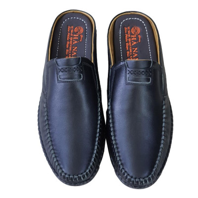 Dép Bít Mũi Nam Da Bò Thật TiTi ĐÔ Cao Cấp GSB2047