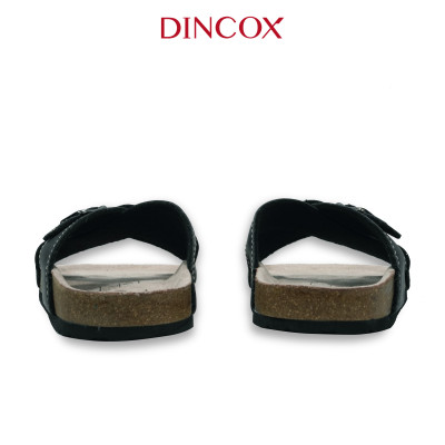 Dép Đế Trấu Nam Quai Chéo 1 Khóa Charcoal DC05 Dincox