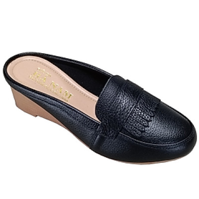 Sục Nữ Đế Xuồng HA NAM Da Bò Thật Đế Cao Su 5cm DNU2184