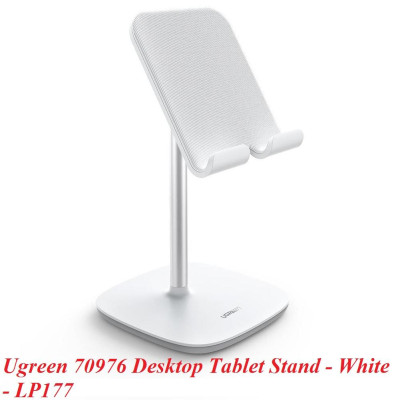 Ugreen UG70976LP177TK xoay 45 độ Màu Trắng Giá đỡ điện thoại. máy tính bảng chất liệu kim loại - HÀNG CHÍNH HÃNG