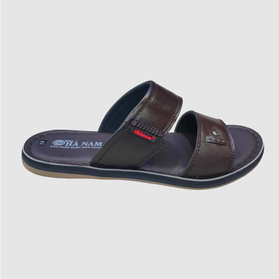 Dép Nam Quai Ngang HÀ NAM Da Bò Thật Cao Cấp DNA2157