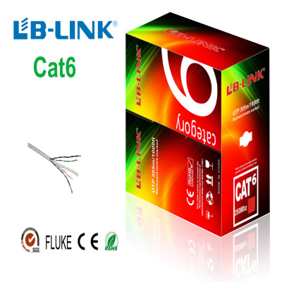 Cuộn dây cáp mạng LB-LINK Cat6 UTP CCA 305m dây màu trắng - Hàng nhập khẩu