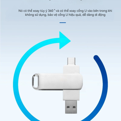USB CRAZY COOL 64Gb - USB 3.0 64GB Đầu Nối Kép Với 2 Cổng USB Type-C Và USB Type-A - Tương Thích MAC / PC Chuẩn Giao Tiếp USB 3.0 Và 2.0 - Hàng Chính Hãng