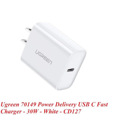 Ugreen UG70149CD127TK 30W type c PD sạc nhanh chuẩn usb power delivery màu trắng - HÀNG CHÍNH HÃNG