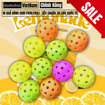 Bóng Pickleball 40 Lỗ phù hợp chơi ngoài trời, tập luyện màu sắc bắt mắt, độ nảy tiêu chuẩn, Banh Pickleball