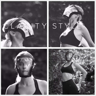 Kính Chống Giọt Bắn, Mặt Nạ Bảo Hộ Chạy Bộ, Kính chắn, Mặt Nạ Viền Đen Đeo Chống Bụi Đi Đường