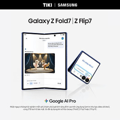 Điện thoại Samsung Galaxy Z Flip7, Điện thoại AI, Màn hình ngoài vô cực 4.1", Camera selfie 50MP, Mỏng nhất - Hàng Chính Hãng