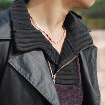 Dây chuyền nam inox thời trang hỏa tiển trơn 2mm thép không gỉ BC02